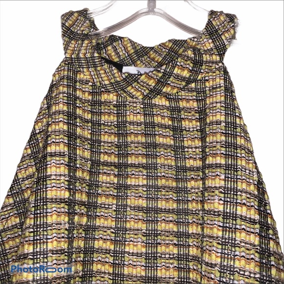 Anthropologie Yellow Black Erin Halter Top NWT - Picture 7 of 12